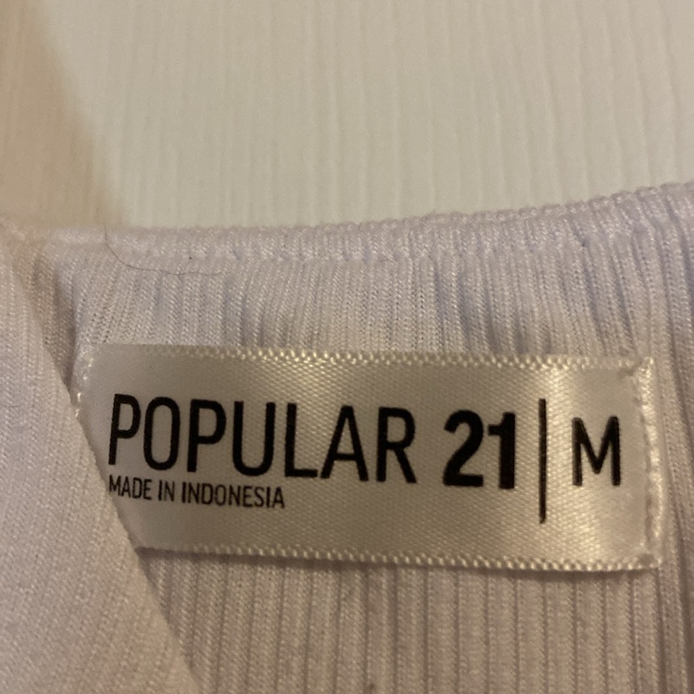 White Ribbed Tank - Picture 5 of 6